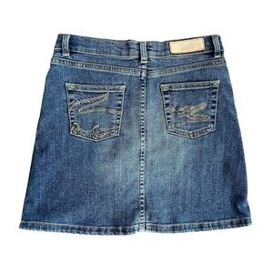 Lacoste Vintage 90s Y2K Denim Jean Mini Skirt